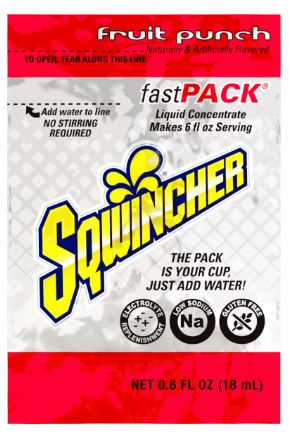 DRINK SQWINCHER FAST PACK FRUIT PUNCH 200/CS - Premixed Bottles